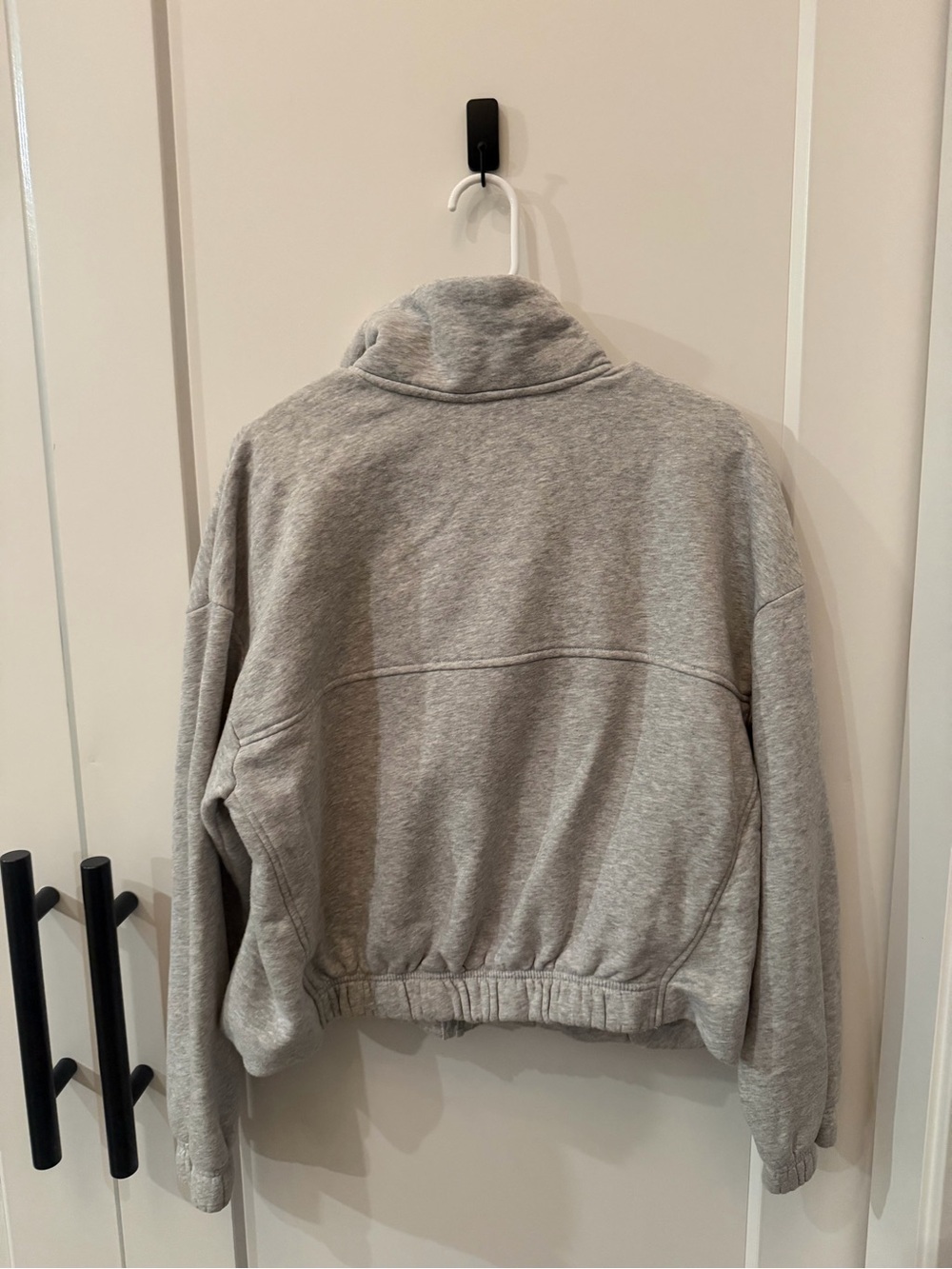 🩶 *SET* Sz M Athletic Works Light Gray Zip-Up Jacket and Sz S Barrel Sweatpants - Picture 5 of 11